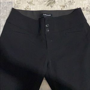 Black slack pants size small short used for servin